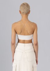 画像3: ESTHE - Web Cut-Out Bralette カットアウトブラトップ - Off White (3)