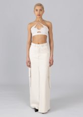 画像4: ESTHE - Web Cut-Out Bralette カットアウトブラトップ - Off White (4)