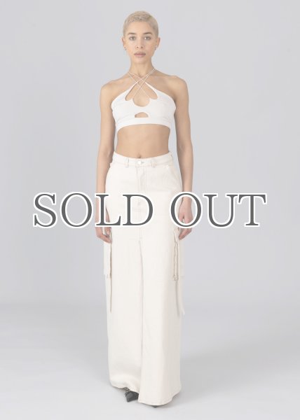 画像5: ESTHE - Web Cut-Out Bralette カットアウトブラトップ - Off White (5)