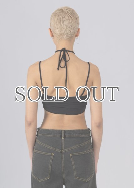 画像3: ［ESTHE］Contrast Layered Bralette レイヤードブラトップ - Black (3)
