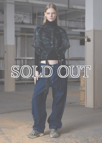 画像6: ESTHE - Organza Ribbon T-Shirt  オーガンジーリボンTシャツ - Forest Print (6)