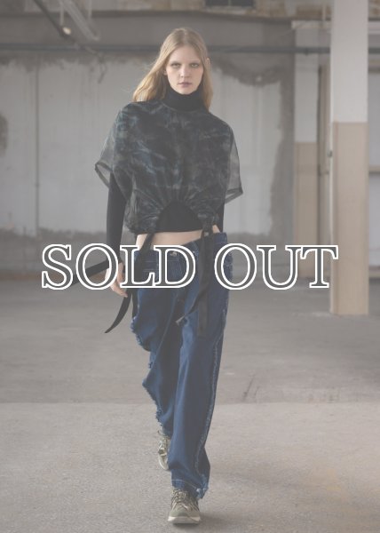 画像5: ESTHE - Organza Ribbon T-Shirt  オーガンジーリボンTシャツ - Forest Print (5)