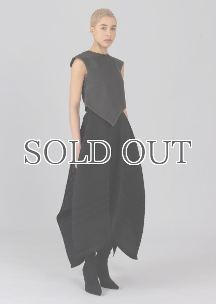 画像6: ESTHE - Asymmetric Denim Top アシンメトリーデニムトップ - Washed Black (6)