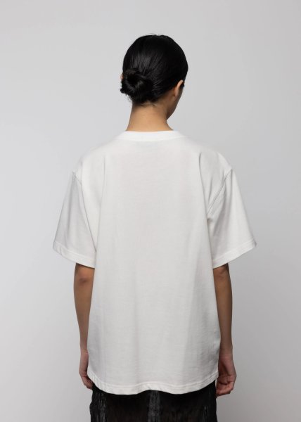 画像6: 【12月下旬発送】［ESTHE］Rose Print Cotton T-Shirt  -  WHITE (6)