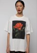画像3: 【12月下旬発送】［ESTHE］Rose Print Cotton T-Shirt  -  WHITE (3)