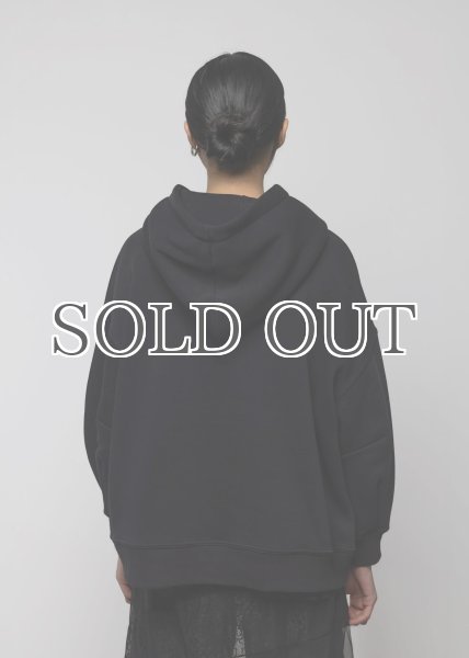 画像7: ［ESTHE］Rose Print Cotton Hoodie - Black (7)