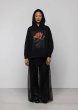 画像5: ［ESTHE］Rose Print Cotton Hoodie - Black (5)