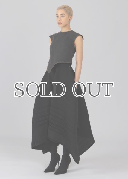 画像5: ESTHE - Asymmetric Denim Top アシンメトリーデニムトップ - Washed Black (5)