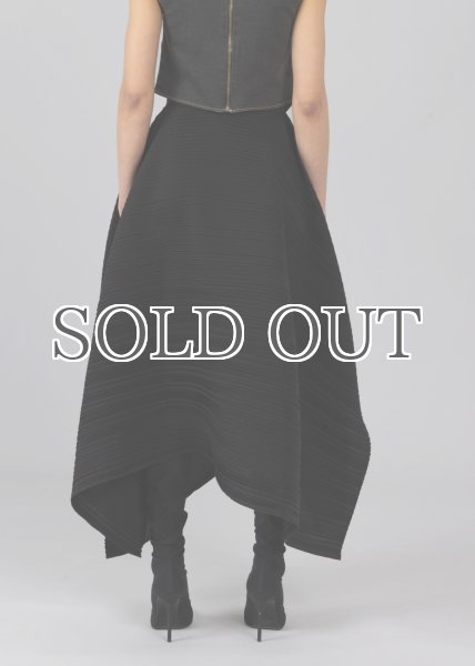 画像6: 【40%OFF】［ESTHE］Asymmetrical Pleated Skirt  アシンメトリープリーツスカート - Black (6)