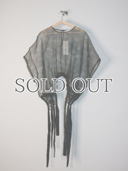 画像7: ESTHE - Organza Ribbon T-Shirt  オーガンジーリボンTシャツ - Forest Print (7)