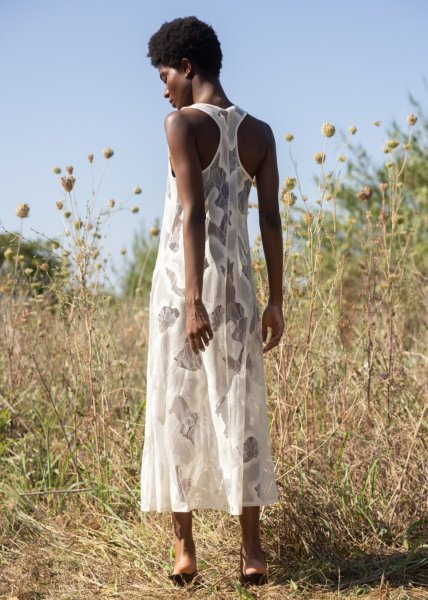 画像9: 【40%OFF】［ESTHE］SHEER LACE SLIP DRESS  シアーレースドレス - OFF WHITE (9)