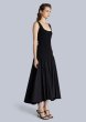 画像5: ESTHE - Ribbed Cotton-Poplin Midi Dress／異素材ミックスワンピース - Black (5)