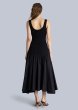 画像6: ESTHE - Ribbed Cotton-Poplin Midi Dress／異素材ミックスワンピース - Black (6)