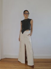画像10: ESTHE - Asymmetric Denim Top アシンメトリーデニムトップ - Washed Black (10)