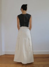 画像11: ESTHE - Asymmetric Denim Top アシンメトリーデニムトップ - Washed Black (11)