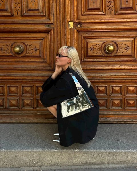 画像7: GLYNIT - BROOKE ショルダーバッグ - SILVER (7)