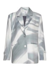 画像1: HOSBJERG - Johanna Adele Blazer マーブルプリントブレザー – Ice Blue Print  (1)