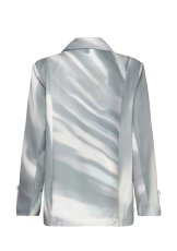 画像2: HOSBJERG - Johanna Adele Blazer マーブルプリントブレザー – Ice Blue Print  (2)