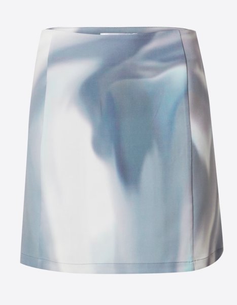 画像2: HOSBJERG - Johanna Skirt マーブルプリントスカート – Ice Blue Print  (2)