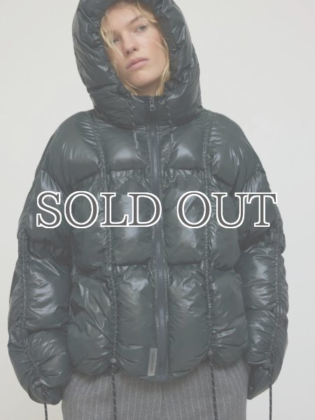 画像3: HOSBJERG - Paris Puffer ドローストリングパファージャケット - Dark Grey (3)