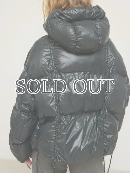 画像5: HOSBJERG - Paris Puffer ドローストリングパファージャケット - Dark Grey (5)