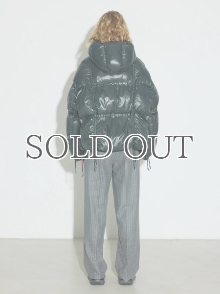 画像8: HOSBJERG - Paris Puffer ドローストリングパファージャケット - Dark Grey (8)