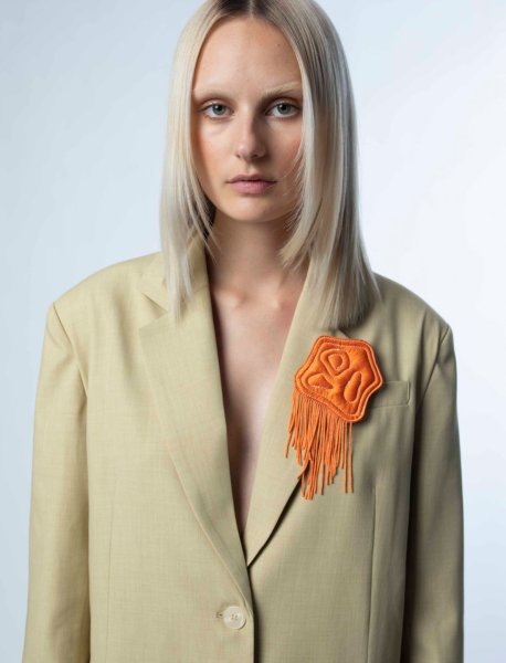 画像3: HOSBJERG - Jensis Tailor Blazer テイラーブレザージャケット - Yellow Beige (3)