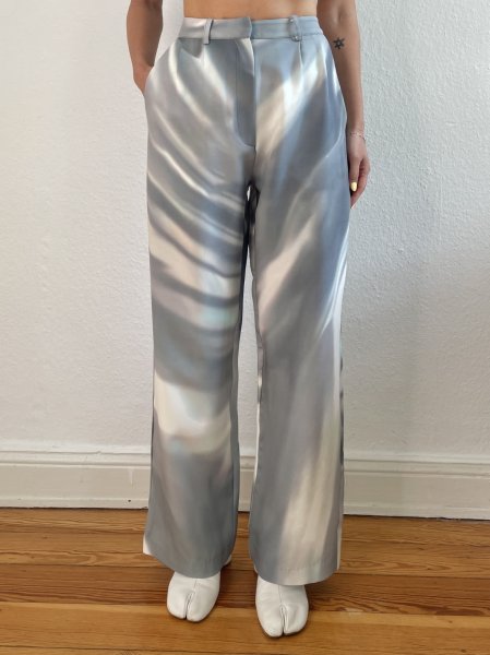 画像4: HOSBJERG - Johanna Pants マーブルプリントパンツ – Ice Blue Print  (4)