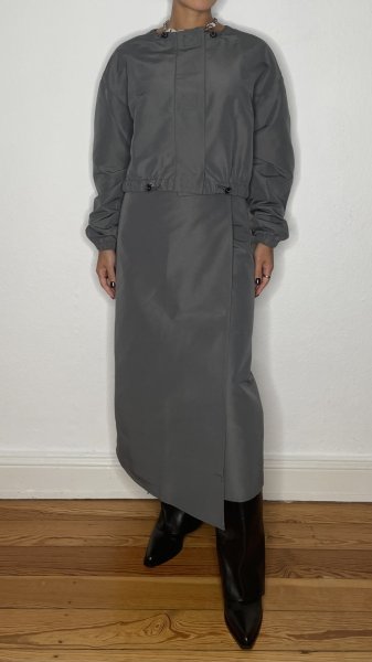 画像10: HOSBJERG - Philadelphia Jacket フィラデルフィアクロップジャケット - Grey (10)