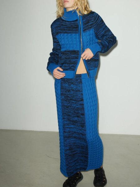 画像7: HOSBJERG - Pixie Skirt  ケーブルニットマキシスカート (7)