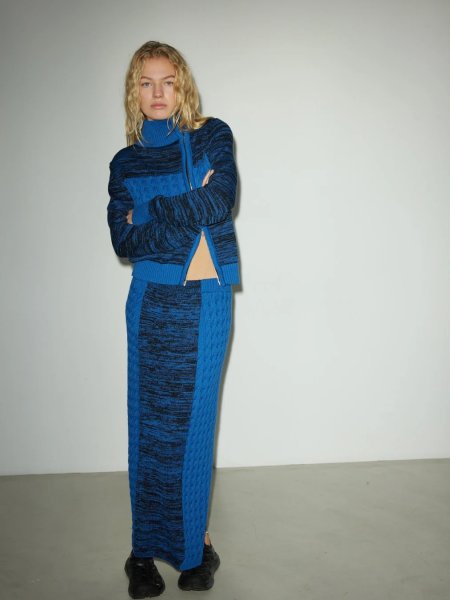 画像8: HOSBJERG - Pixie Skirt  ケーブルニットマキシスカート (8)