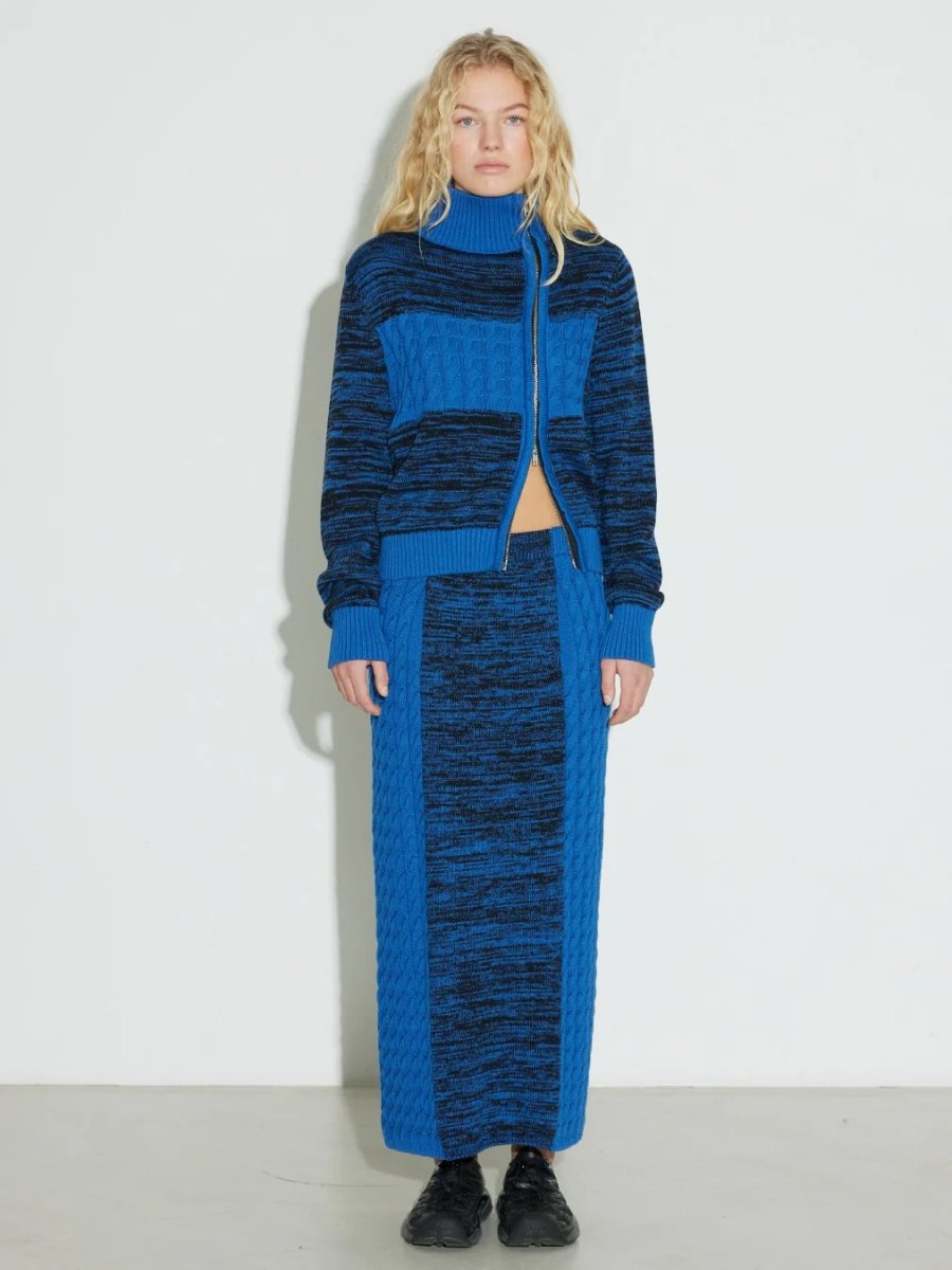 画像13: HOSBJERG - Pixie Zipper Turtleneck  ジップアップケーブルニットカーディガン (13)