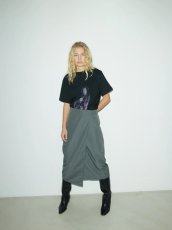 画像4: HOSBJERG - Philadelphia skirt ペンシルラップスカート - Dark Grey (4)