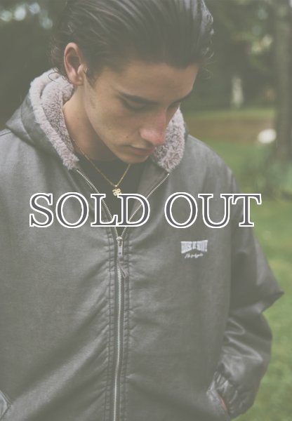 画像15: ［HOUSE OF SUNNY］Vegan Leather Hoodie Jacket  ヴィーガンレザーフーディジャケット - Dark Grey (15)