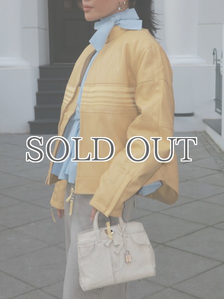 画像15: HOUSE OF SUNNY - The Racer Jacket ビーガンレザーレーサージャケット - Butter Yellow (15)