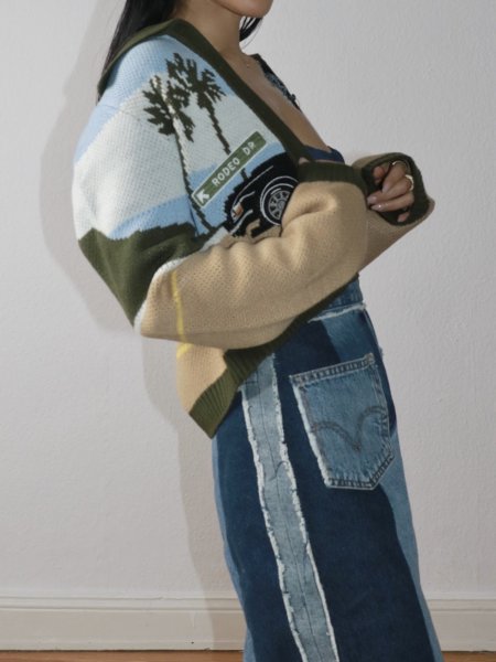 画像12: ［HOUSE OF SUNNY］Pretty Woman Tripper ジャガードニットカーディガン (12)