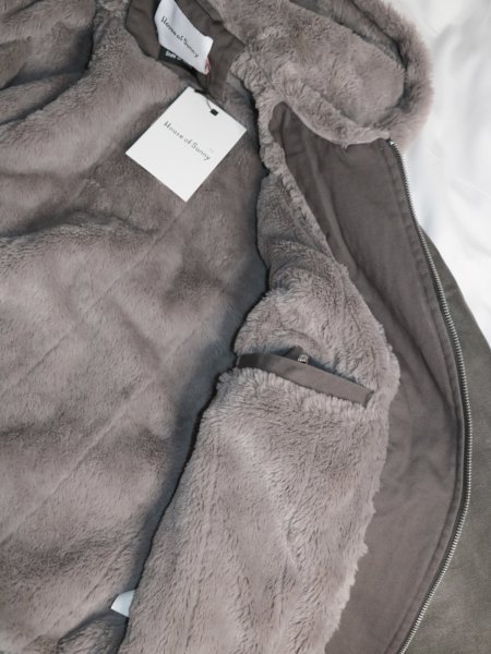画像17: ［HOUSE OF SUNNY］Vegan Leather Hoodie Jacket  ヴィーガンレザーフーディジャケット - Dark Grey (17)