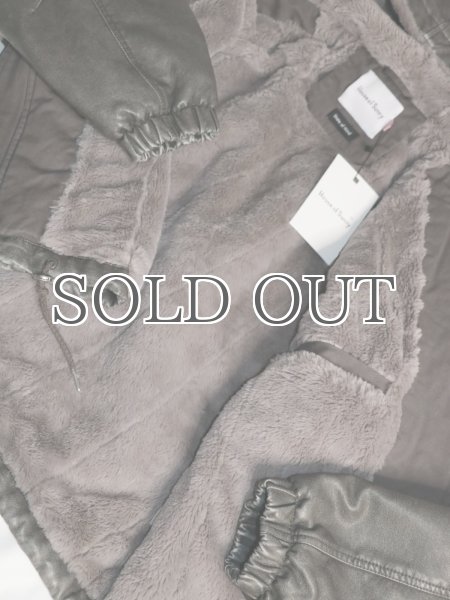 画像19: ［HOUSE OF SUNNY］Vegan Leather Hoodie Jacket  ヴィーガンレザーフーディジャケット - Dark Grey (19)