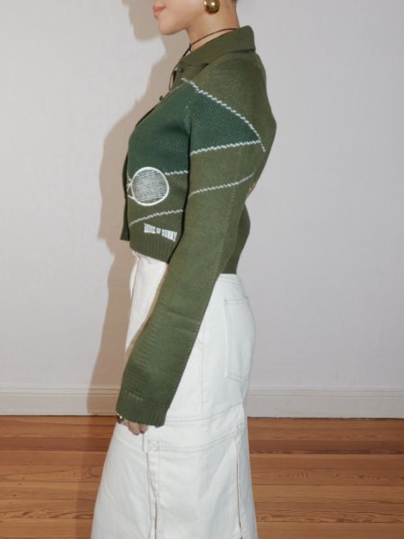 画像11: ［HOUSE OF SUNNY］COUNTRY CLUB TRIPPER  テニス刺繍ジャガードカーディガン (11)