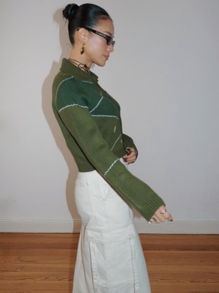 画像10: ［HOUSE OF SUNNY］COUNTRY CLUB TRIPPER  テニス刺繍ジャガードカーディガン (10)