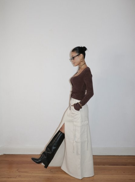 画像10: ［HOUSE OF SUNNY］ THE LOUNGE TOP  ラウンジニットトップ - Brown (10)