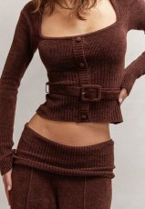 画像5: ［HOUSE OF SUNNY］ THE LOUNGE TOP  ラウンジニットトップ - Brown (5)