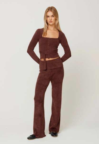 画像6: ［HOUSE OF SUNNY］ THE LOUNGE TOP  ラウンジニットトップ - Brown (6)