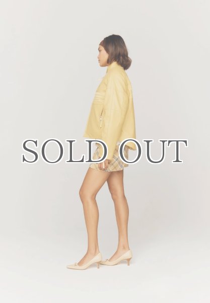 画像6: HOUSE OF SUNNY - The Racer Jacket ビーガンレザーレーサージャケット - Butter Yellow (6)