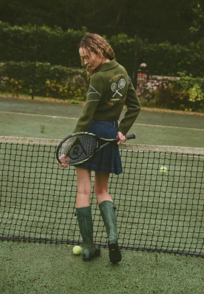 画像13: ［HOUSE OF SUNNY］COUNTRY CLUB TRIPPER  テニス刺繍ジャガードカーディガン (13)