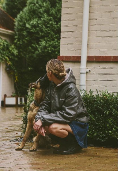 画像21: ［HOUSE OF SUNNY］Vegan Leather Hoodie Jacket  ヴィーガンレザーフーディジャケット - Dark Grey (21)