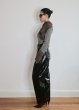 画像9: 【50%OFF】［BLOSSOM H COMPANY］FOIL PINTUCK PANTS／フォイルハイウェストタックパンツ [BLACK] (9)