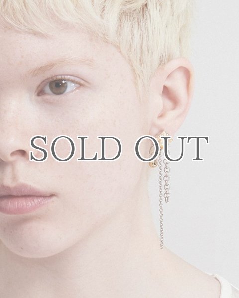 画像2: 【JUSTINE CLENQUET】DEAN CLIP-ON EARRING ／クリップオンシングルイヤリング［SILVER］ (2)