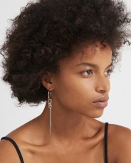 画像3: 【JUSTINE CLENQUET】GEENA EARRING /アシンメトリーフープピアス［SILVER x GOLD］ (3)