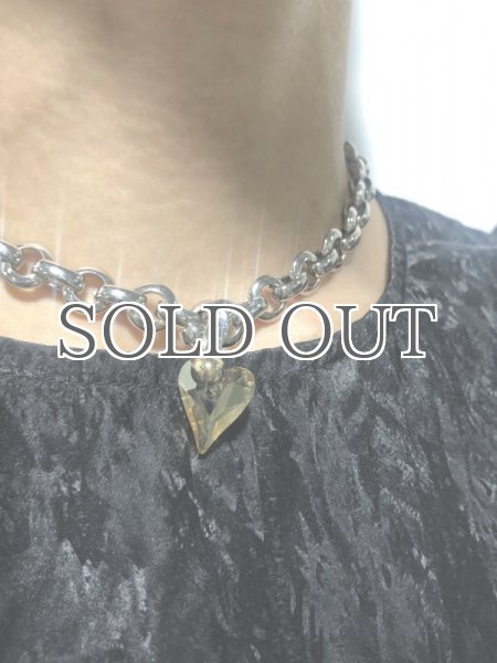 画像6: 【JUSTINE CLENQUET】MADISON CHOKER /ハートチャーム付きチェーンチョーカー［SILVER］ (6)